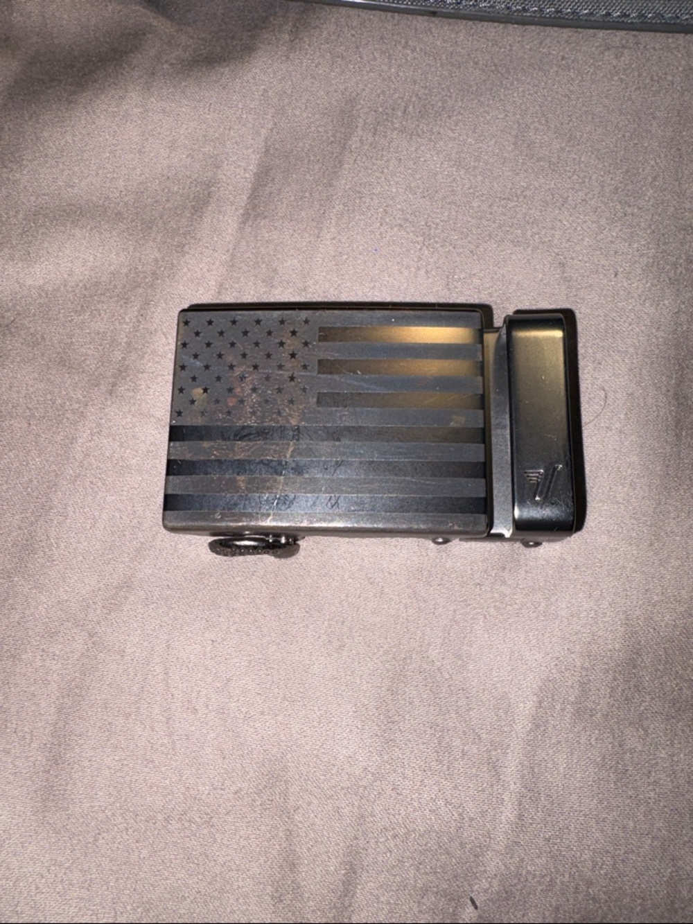 Mission Belt Co. American Flag Belt Buckle